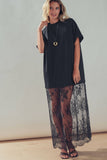 Mixed-Media T-Shirt Dress