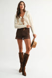 Pointelle Knit Sweater
