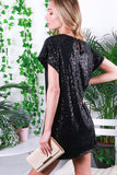Sequin Lexxie Dress (Black, Champagne)