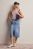 Knit Stripe Sleeveless Top (Peach Blue or Sage Lemon)