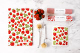 Swedish Dishcloth - Strawberries - Red