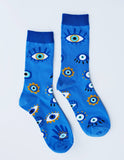 Evil Eye 100% Cotton Women's Crew Socks