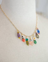 Vivi Dainty Colorful Charm Beaded Necklace