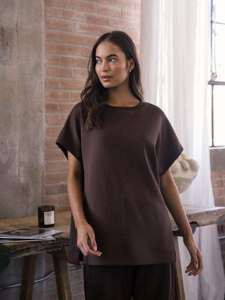Fall 2025 Pierre Scuba Modal Rib Neck Tunic