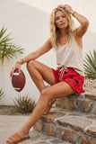 Gameday Ruffle Hem Polka Dot Shorts (UK or U of L)