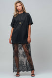 Mixed-Media T-Shirt Dress