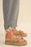 Denim Striped Parachute Pants