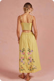 Embroidered Floral Set