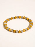 Perlisse 18K Gold Non-Tarnish Two Tone Beaded Bracelet