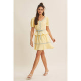 Gingham Bow Mini Skirt