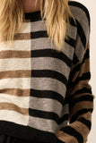 Contrast Striped Sweater