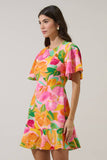 Jovana Floral Flouncy Mini Dress