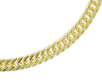 18k Gold Filled 4.0mm Paula Curb Chain Anklet, 9"