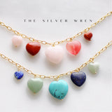 Handmade | Sierra Stone Heart Multi Charm Necklace