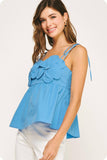 Rosie Flower Poplin Top