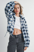 Drop Shoulder Plaid Fleece Maisy Jacket