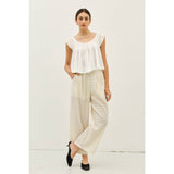 Ruffle Louise Top (Blush or White)