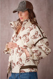 Cassidy Horse Print Quilted Jacket