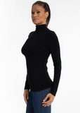 One Size | Signature Stretch Long Sleeve Mockneck Turtleneck (MANY COLORS)