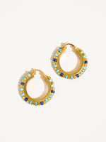 Azura 18K Gold Contemporary Hoop Earrings