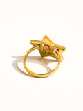Lilia 18K Gold Non-Tarnish Star Ring