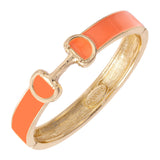 Majesty Horsebit Enamel Hinge Bangle (SIX COLORS)