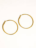 Eska 18K Gold Non-Tarnish Classic Thin Hoop Earring