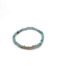Gemma II Handmade Semiprecious 4mm Gemstone Stretch Bracelet