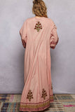 Embroidered Floral Maxi Dress