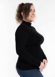 One Size | Signature Stretch Long Sleeve Mockneck Turtleneck (MANY COLORS)