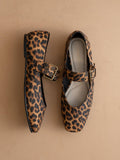 The Soho | Leopard Ballet Flat with Buckle