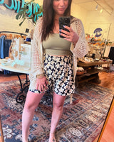 In Bloom Floral Cotton Shorts