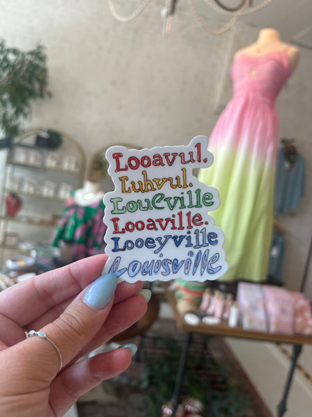 Louisville Rainbow Sticker