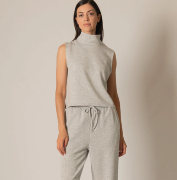 The Pierre Grey Mockneck Tank