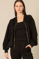 Pierre Butter Modal Bomber Jacket
