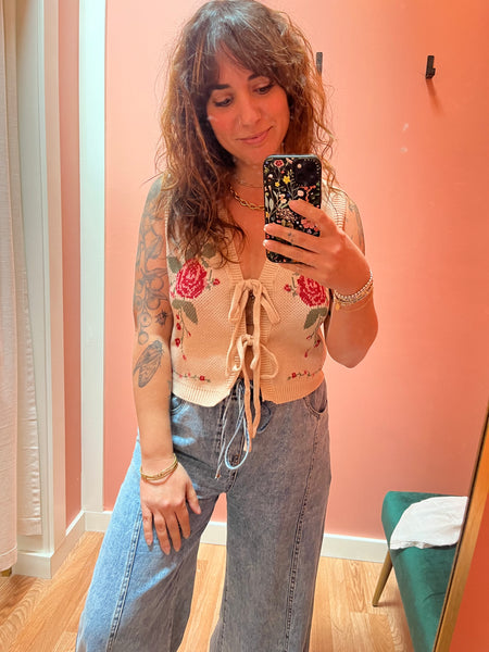 Rose Sweater Vest