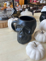Black Matte Skull Mug