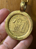 Yochi NY Brass Handmade Horse Coin Necklace