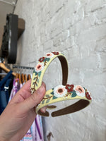 Amelia 3D Floral Embroidered Headband