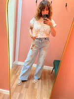 Embellished Sequin Jeans