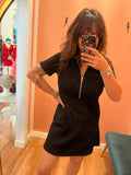 Pierre Butter Scuba Modal Quarter Zip Dress