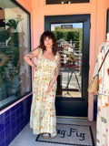 Floral Smocked Midi Dress