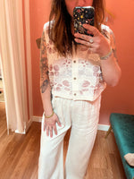*PREORDER* Cream Crochet Vest
