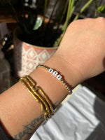 LOU + SOIN Area Code 14K Filled Bracelet (BZIP)