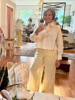 Linen Cropped Shirt