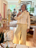 Linen Cropped Shirt