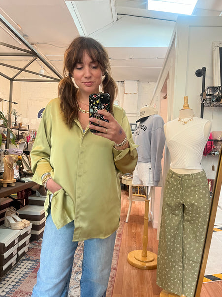 Classic Satin Buttondown