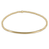 enewton | Bliss Bar Gold Bead Bracelet (2mm, 2.5 mm, or 3mm)
