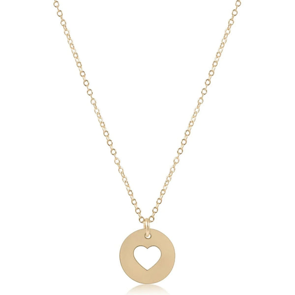 enewton | Love Gold Disc 16" Necklace
