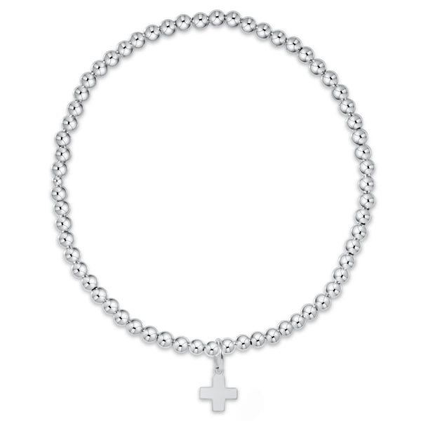 enewton | Sterling Silver Signature Cross Charm Bracelet
